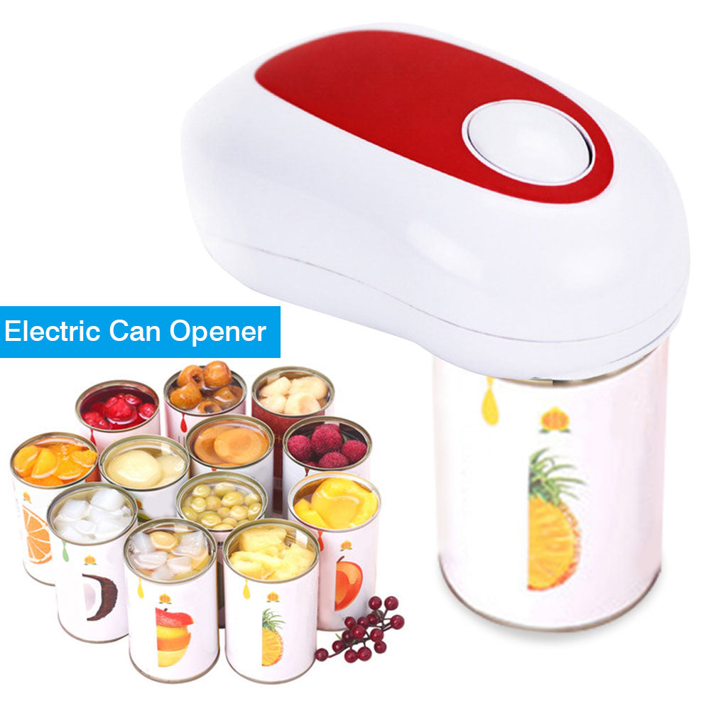 Electric Can Opener Portable Battery Powered Automatic Smooth Edge Can Opener Ergonomic Handheld Can Opener