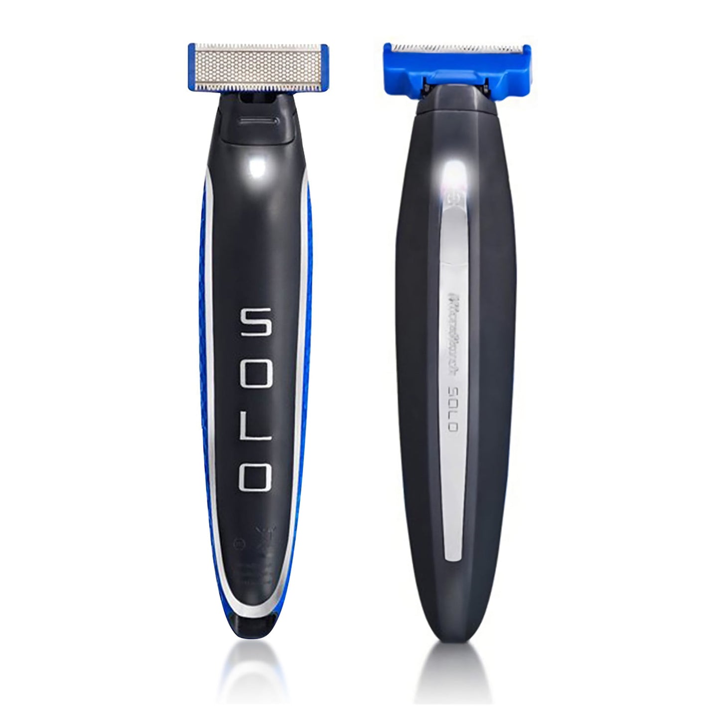 SOLO Men's Rechargeable Full Body Hair Trimmer, Electric Razor for Man,Shaver and Groomer, Blue