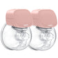 Breast Pump - Yadala Double Electric Breast Pump 24 mm Hands-Free Wearable Breast Pump 2 Mode & 5 Levels Portable Breast Pump  ,Pink
