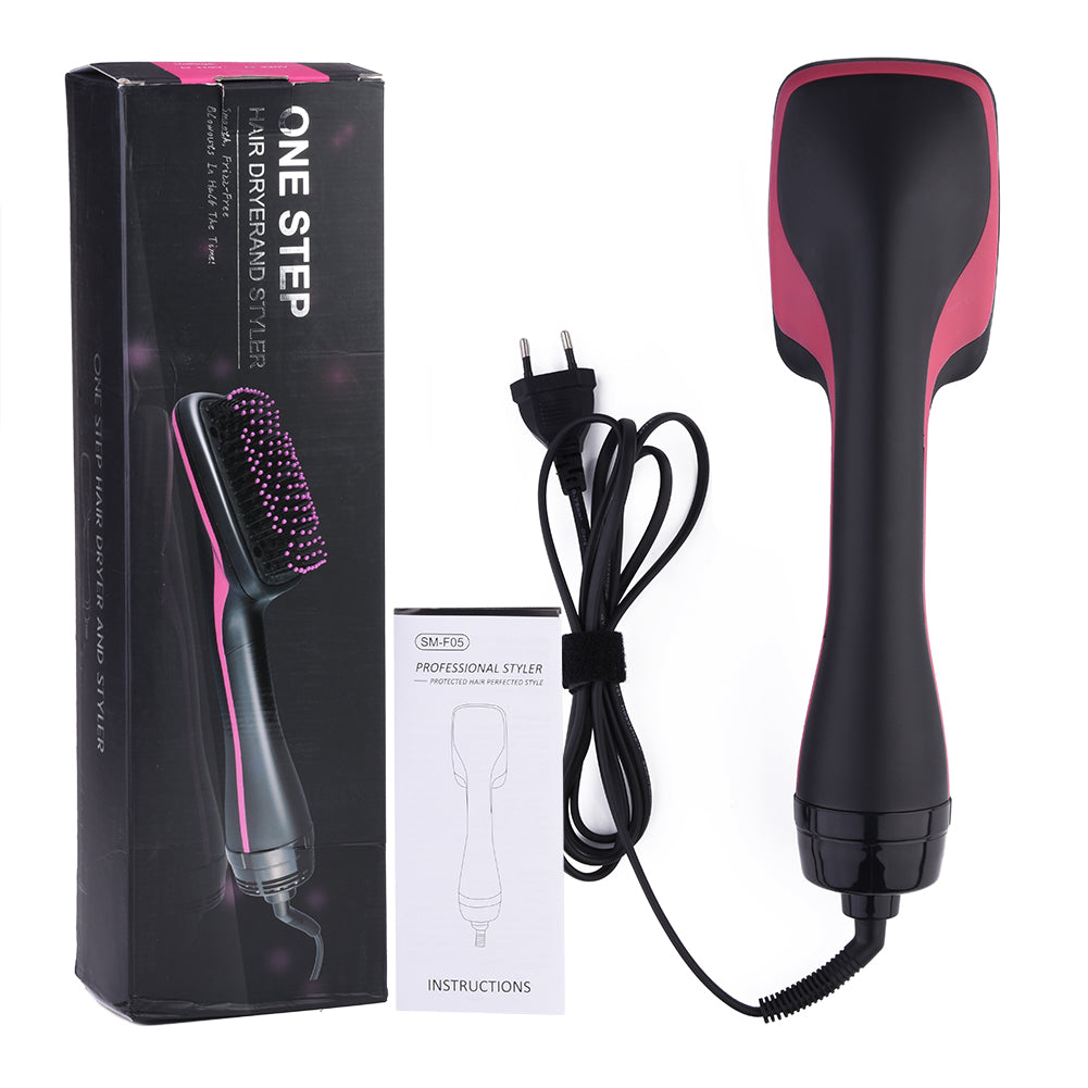 Hair Dryer 2 in 1, One-Step Blow Dryer with Comb, Negative Ion Hair Dryer Detangle, Dry and Smooth Hair