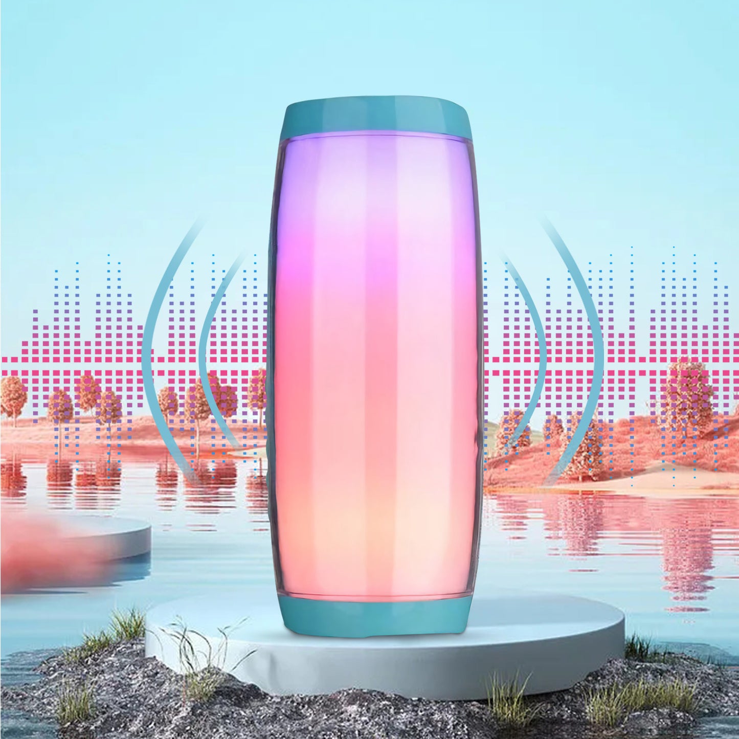 Waterproof Bluetooth Speaker, Portable Wireless Party Speaker With 360 Rich Dynamic Sound