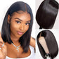 Jianouu Short Straight Bob Wig, Human Hair Wigs for Black Women 8Inch Short Bob Wigs Human Hair Wigs Brazilian Hair Wigs Straight Human Hair Pre Plucked