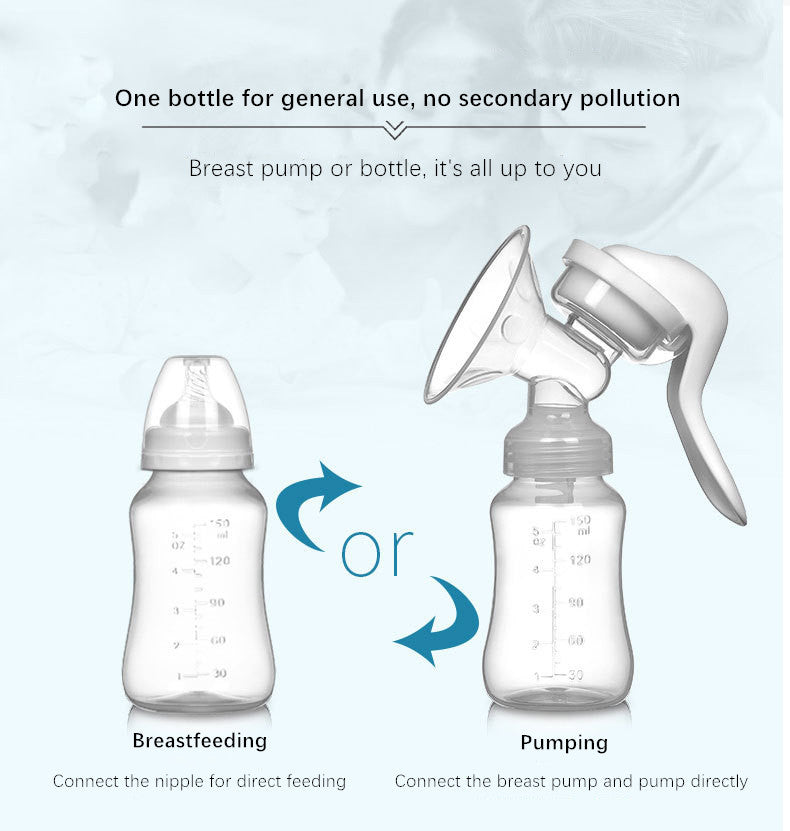 Yadala Advanced Manual Breast Pump Lightweight and Convenient, One Bottle is Universal