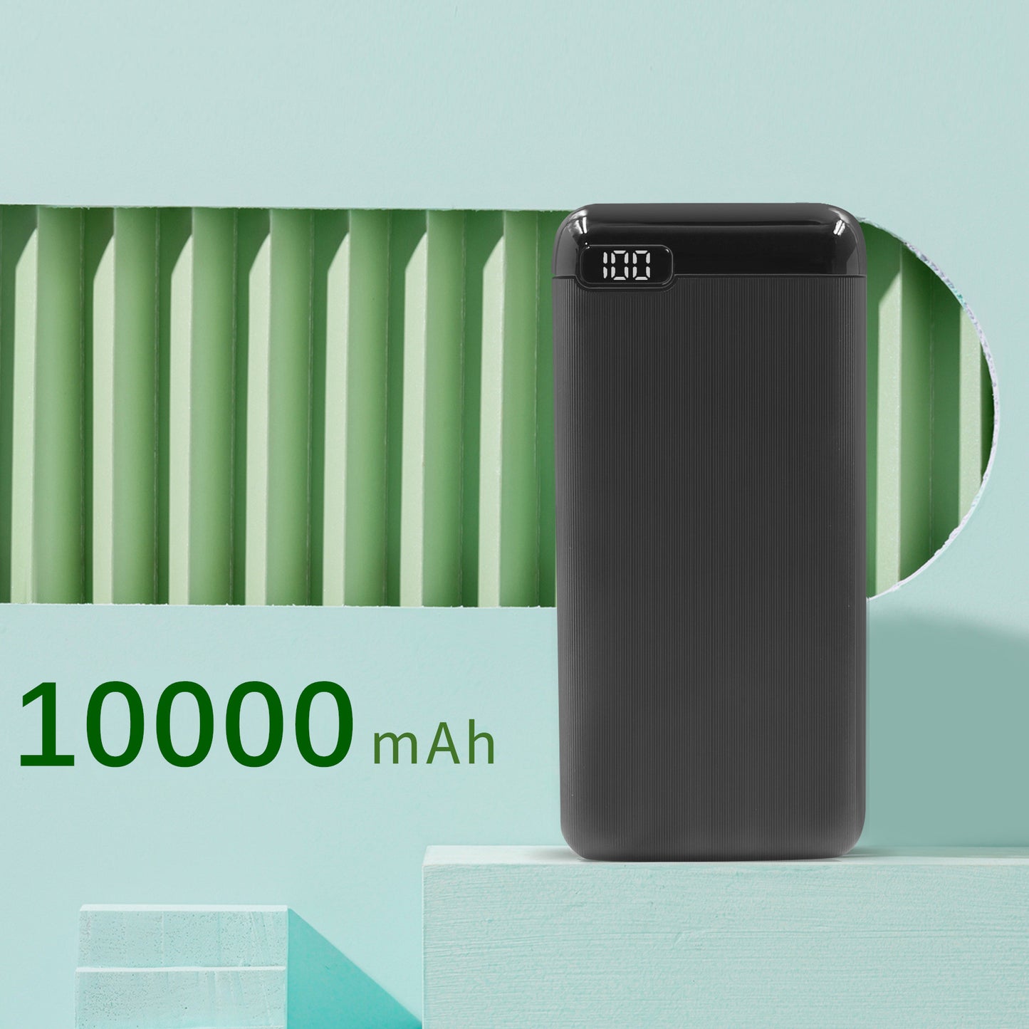Golego 20000mAh Fast Charging Portable Digital Display Power Bank Multi-U Port Output, Universal , White
