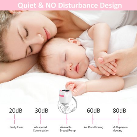 Wearable Breast Pump, Hands Free Electric Breast Pump with 3 Modes & 9 Levels