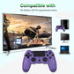 Wireless Game Controller Compatible with PS4,Analog Sticks/6-Axis Motion Sensor With Charging Cable (Purple)