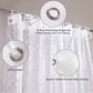 Waterproof Shower Curtain Liner, EVA Shower Curtain , Shower Liner for Shower Stall, Bathtubs, 72 x 72, 3D Pattern Watercube