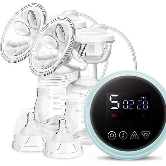 Double Electric Breast Pump, Hospital Grade Breast Pump, 3 Modes and 9 Levels Pain Free Strong Suction Power, Super Quiet