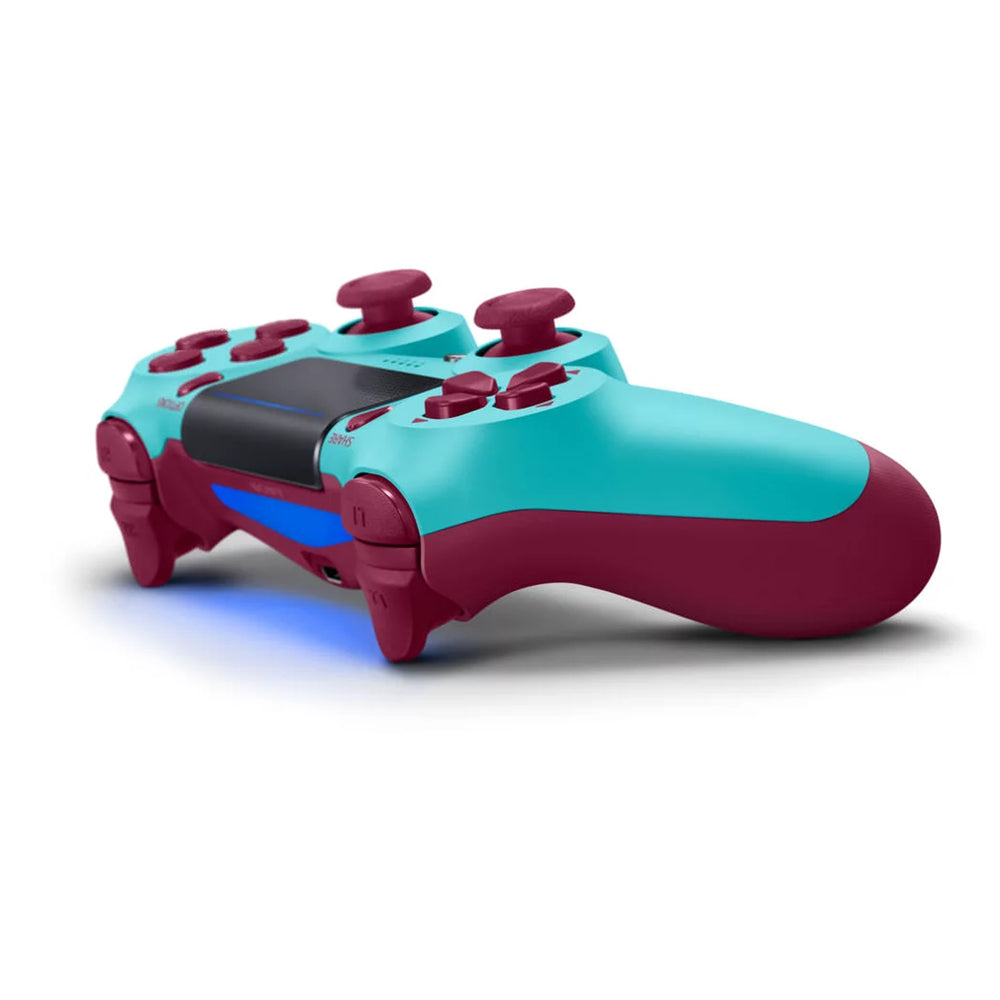 Wireless Game Controller Compatible with PS4,Analog Sticks/6-Axis Motion Sensor With Charging Cable - Berry Blue