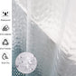 Waterproof Shower Curtain Liner, EVA Shower Curtain , Shower Liner for Shower Stall, Bathtubs, 72 x 72, 3D Pattern Watercube