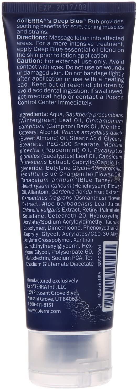 Deep Blue Rub Body Cream 4 floz./120 mL