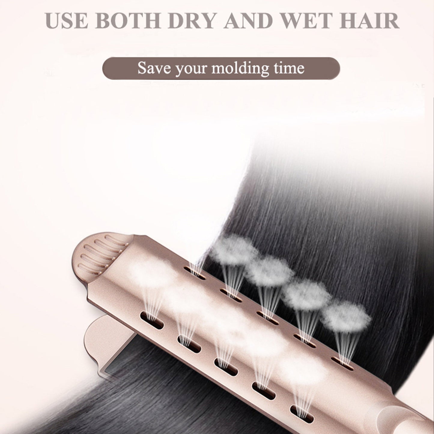 2 in 1 Flat Iron, Jungle Wave Hair Straightener and Curling Iron, Negative ion Straightening for Curls, Waves, Straight hair