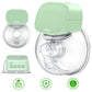 Yadala Hands Free Massage Breast Pump 2 in 1 Automatic Breast Pump Portable Electric Breast Pump 24mm Green