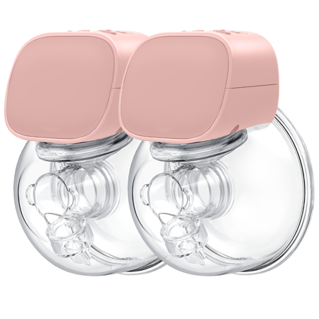 Yadala Dual Electric Wearable Breast Pump Ultra Quiet Painless Breast Pump - Pink