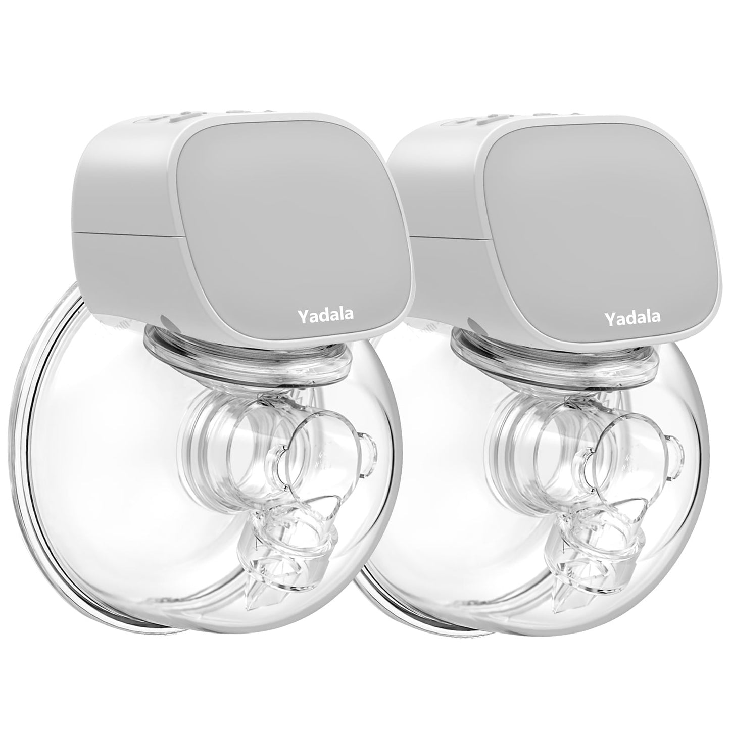 Braest Pump Hands Free Low Noise Automatic Yadala Double Breast Pump Portable Electric Breast Pump 24mm Grey