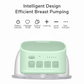 Yadala 2 Pack Electric Wearable Breast Pump - Portable Massage Hands Free Invisible Breastfeeding Breast Pump, Splash Resistant Ultra Quiet Painless Breast Pump, 24mm - Green