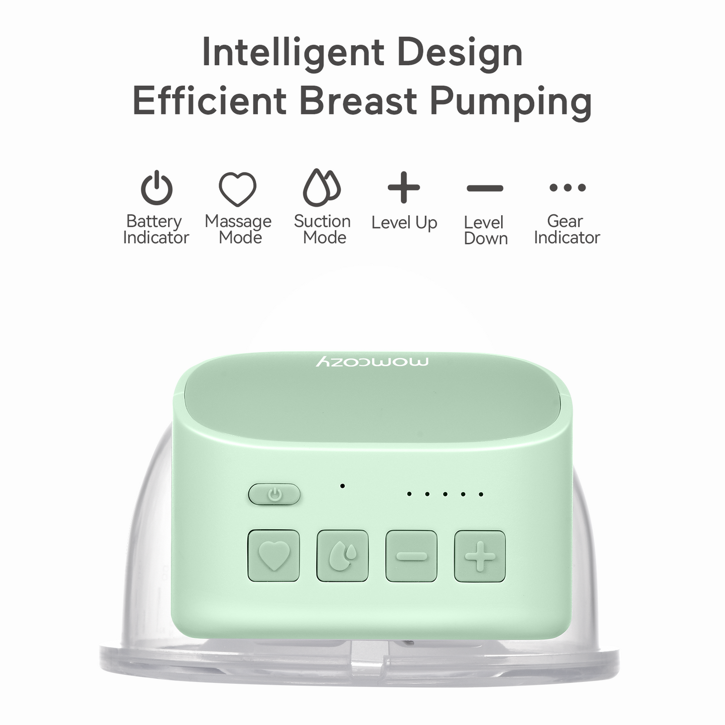 Yadala Wearable Breast Pump, Hands Free Portable Wireless Electric Breast Pump with 2 Modes 5 Levels and Breastmilk Storage Bags