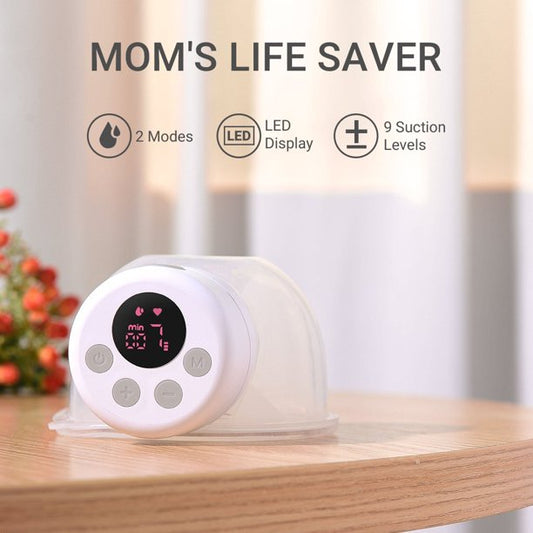Yadala Wireless Portable Electric Breast Pump Wearable Breastfeeding Pump with LCD Display