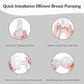 Braest Pump Hands Free Low Noise Automatic Yadala Double Breast Pump Portable Electric Breast Pump 24mm Grey