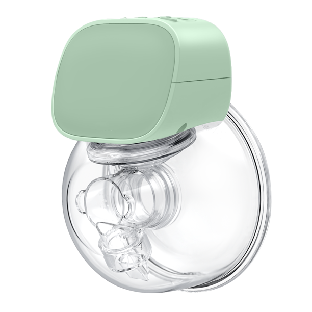 Yadala Wearable Breast Pump Electric Hands-Free Portable Spill-Proof Ultra-Quiet Pain Free  Breastfeeding Breastpump with 2 Mode & 5 Levels, 24mm- Green