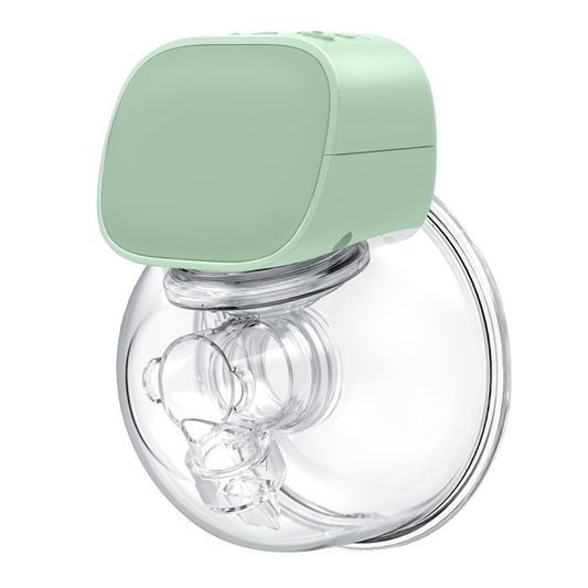 Yadala Wearable Breast Pump Electric Hands-Free Portable Spill-Proof Ultra-Quiet Pain Free  Breastfeeding Breastpump with 2 Mode & 5 Levels, 24mm- Green