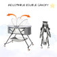 Bassinet for Babies, 4 in 1 Portable Rocking Bassinet with Breathable Net and Harmless Mattress, Quick-Fold Crib for Newborn Girl Boy Infant, Purple