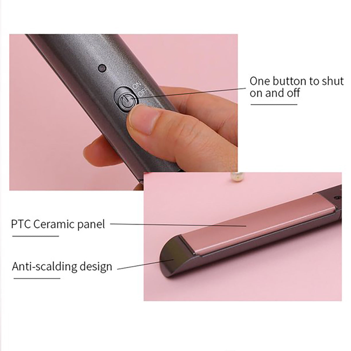 Yadala Flat Iron, 2 in 1 Hair Straightener and Curling Iron, Tourmaline Ceramic Twist Straightening Flat Irons for All Hair Types