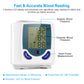 Blood Pressure Monitor, Digital Wrist Blood Pressure Monitor, BP Heart Rate Monitor with LCD Backlit Display, for Home Travel Use