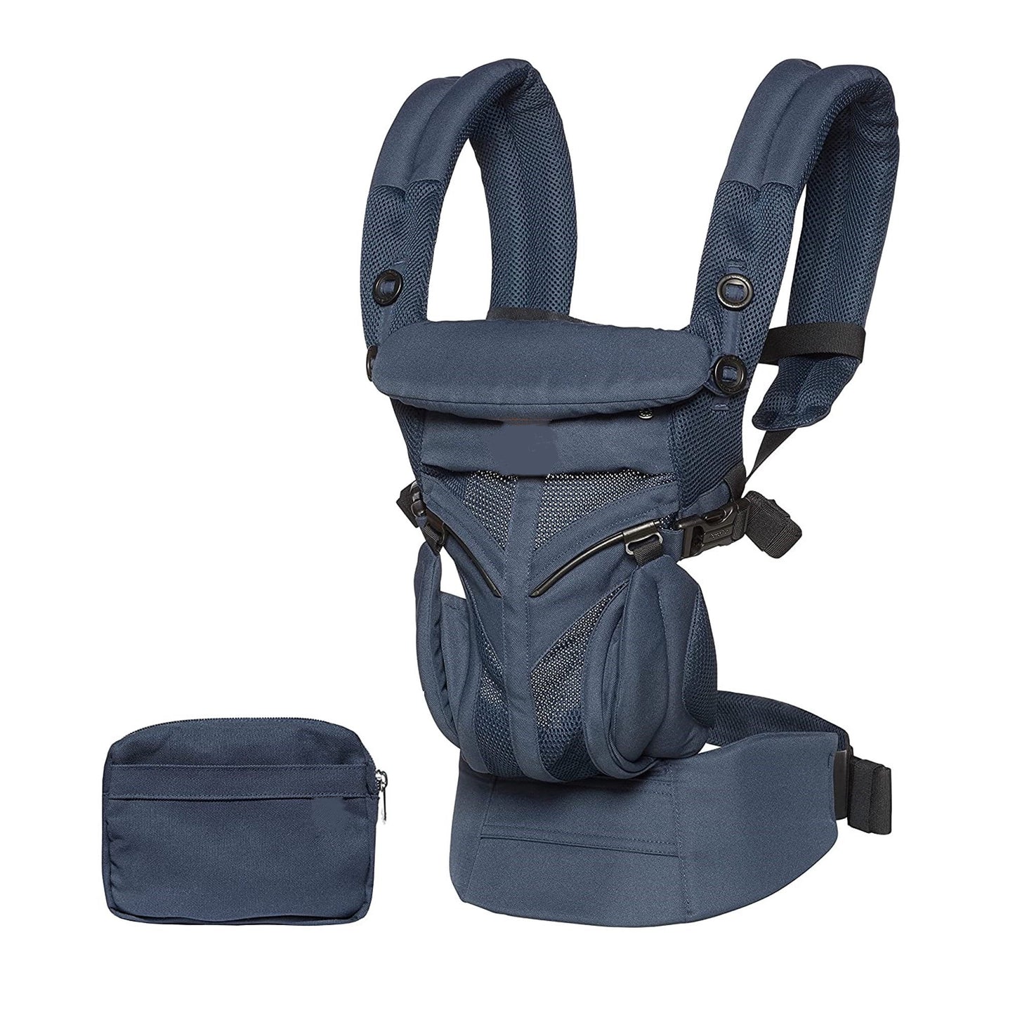 Baby Carrier, Omni 360 All-Position Baby Carrier for Newborn to Toddler with Lumbar Support & Cool Air Mesh (7-45 Lb), Midnight Blue
