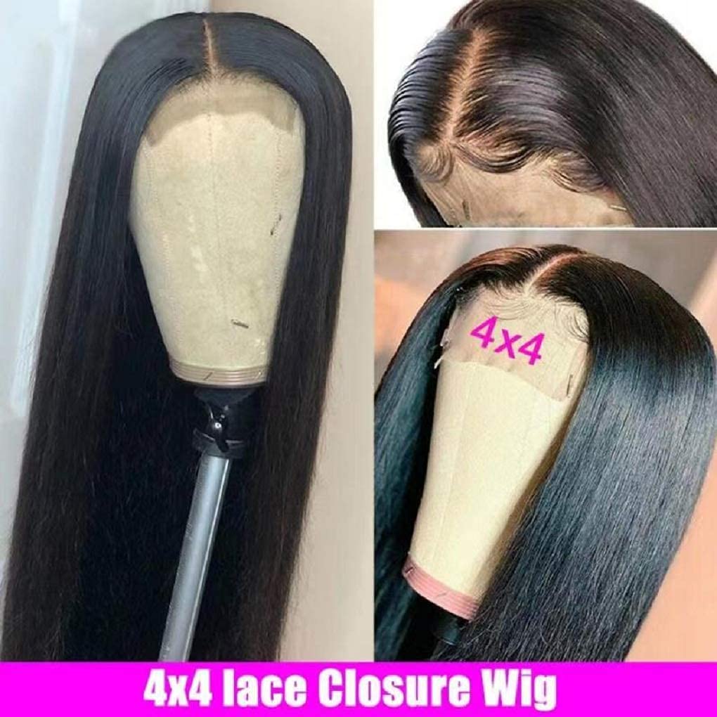 Jungle wave Straight Lace Front Wigs Human Hair for Black Women, 180% Density Brazilian Straight Virgin Human Hair Wig with Baby Hair Pre Plucked Natural Color (22 Inch, 180% Density Straight Wigs)