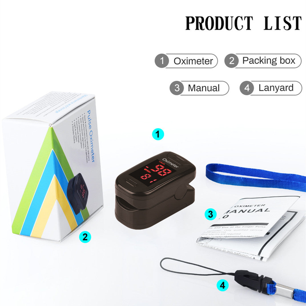 Pulse Oximeter Fingertip, Blood Oxygen Saturation Monitor Fingertip, Fast Sp O2 Reading Oxygen Meter, Finger Pulse Ox Monitor