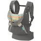 Yadala Baby Carrier, 2-in-1 Detachable Bear-Themed Gray Baby Carrier, Front and Back Backpack for Toddlers
